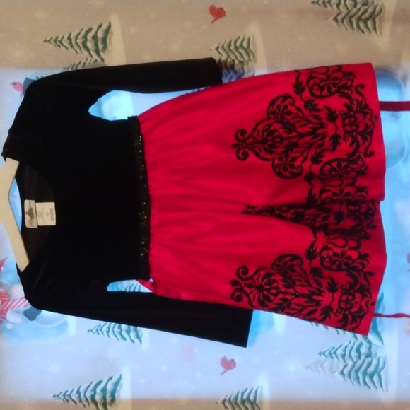 Girls fancy Christmas dress - Picture 1 of 4